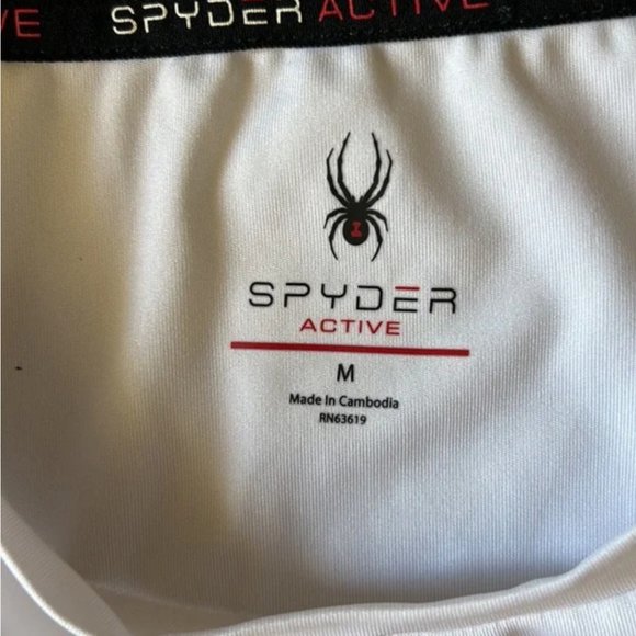 SPYDER Women's Short Sleeve w/ Back Opening & Mesh Insert top szM - Picture 10 of 13